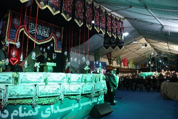 وداع مردم تهران با پیکرهای پاک ۲۰۰ شهید گمنام دفاع مقدس