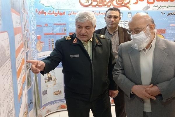 رئیس شورای اسلامی شهر تهران از نمایشگاه «کوی جهاد و مقاومت» بازدید کرد