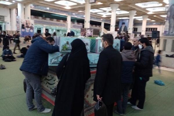 مراسم وداع با ۱۵۰ شهید گمنام در مصلی تهران برگزار شد